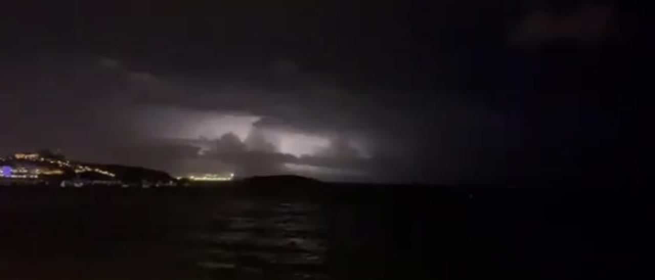 Tormenta eléctrica en Ibiza