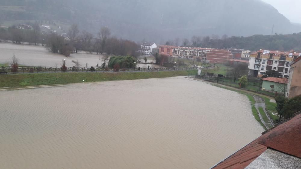 Tiempo en Asturias: Las espectaculares imágenes de las riadas, argayos e incidencias del temporal