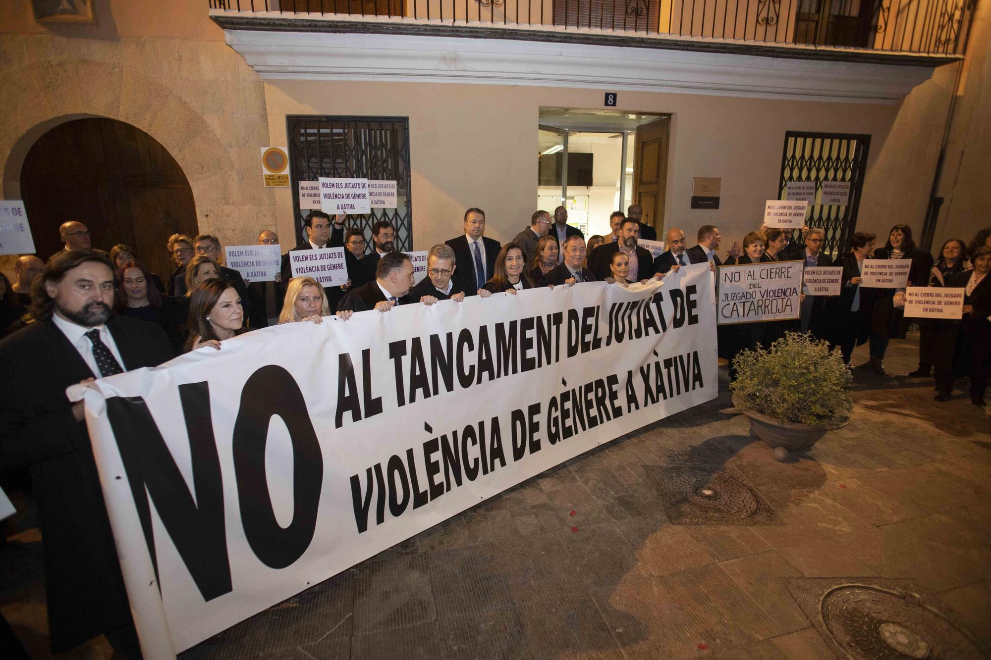 Xàtiva se une para reivindicar la permanencia del juzgado de violencia de género