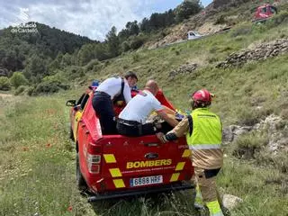 Dos ciclistas rescatados tras sufrir caídas en zonas forestales de Chóvar y Jérica