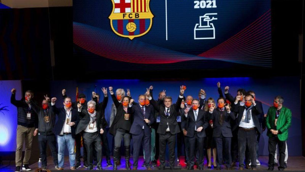 El grupo de Joan Laporta que ganó las elecciones en 2021