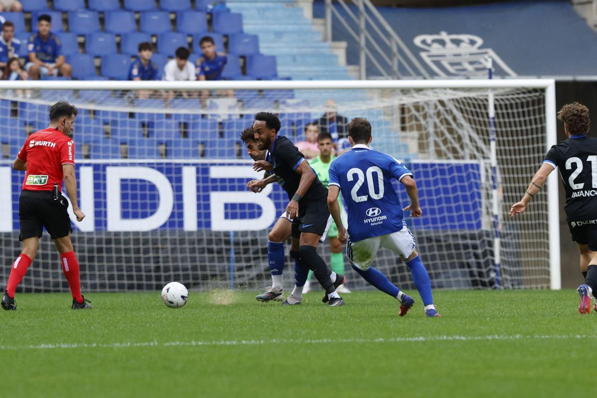 Así fue el partido entre el Real Oviedo y el Deportivo de la Coruña