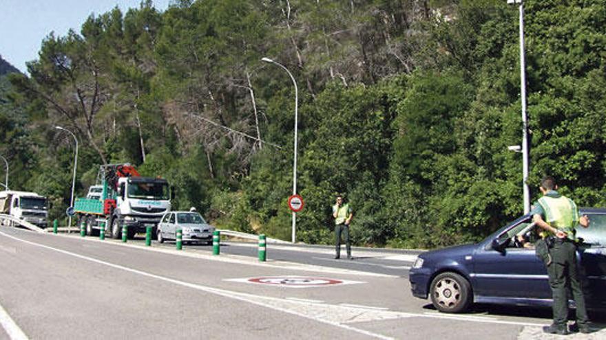 El incidente provocó que el tráfico se desviara por la carretera del Coll de Sóller.