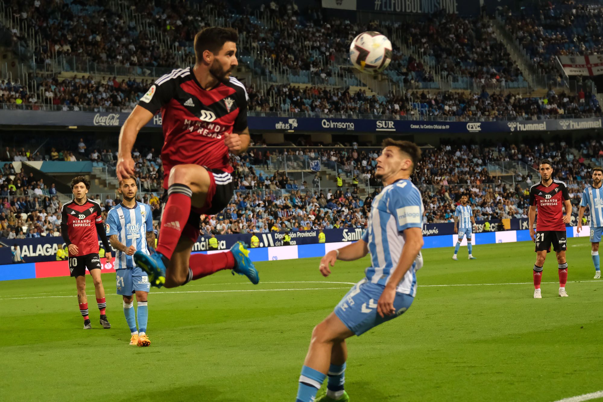 El Málaga CF - CD Mirandés, en imágenes