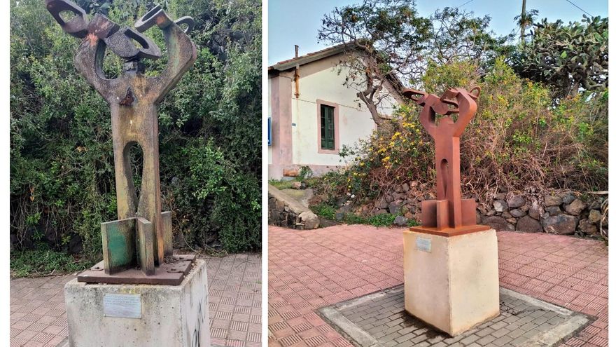 La Laguna ultima la primera fase de restauración de las esculturas ubicadas en los espacios públicos del municipio