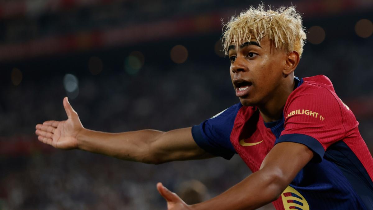 Lamine Yamal: "A mi edad pocos jugadores habían jugando tantos partidos con el Barça. "