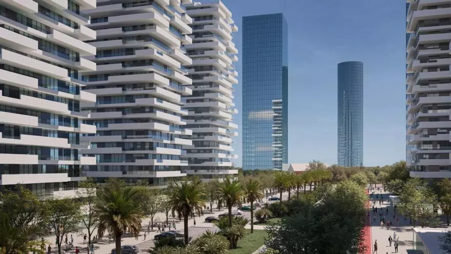 Más de 3.000 viviendas y torres de hasta 42 alturas: así será el nuevo Grao de València