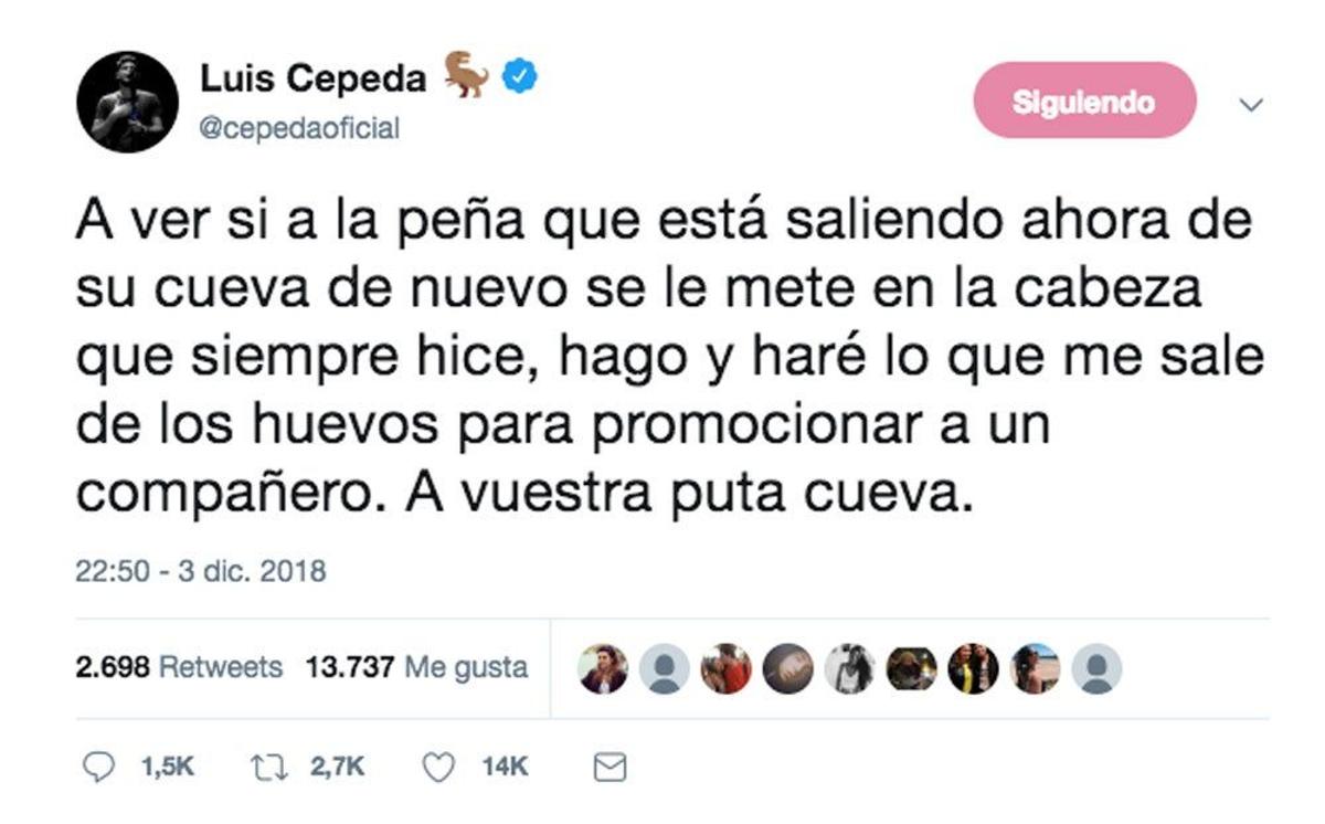 Luis Cepeda responde a los 'haters'
