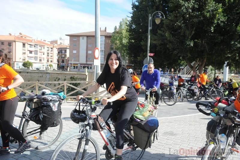 Protesta en bicicleta contra el fracking