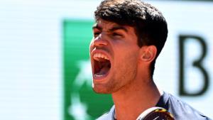 Carlos Alcaraz, en Roland Garros.