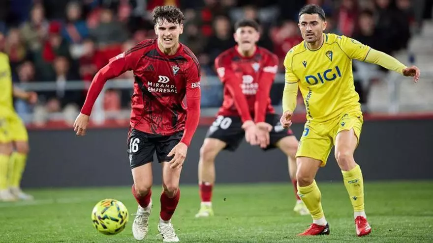 Victoria contundente del Cádiz sobre el Mirandés