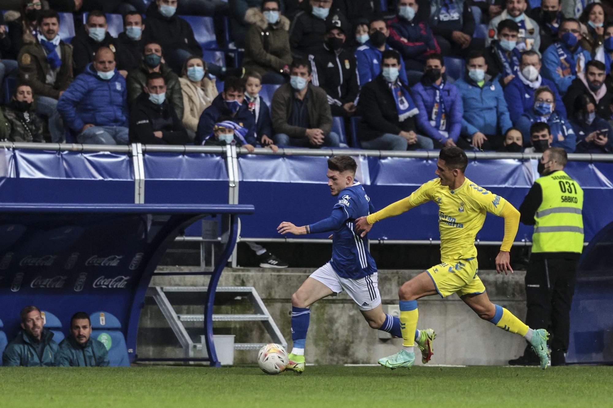 En imágenes: así fue el empate entre el Real Oviedo y Las Palmas