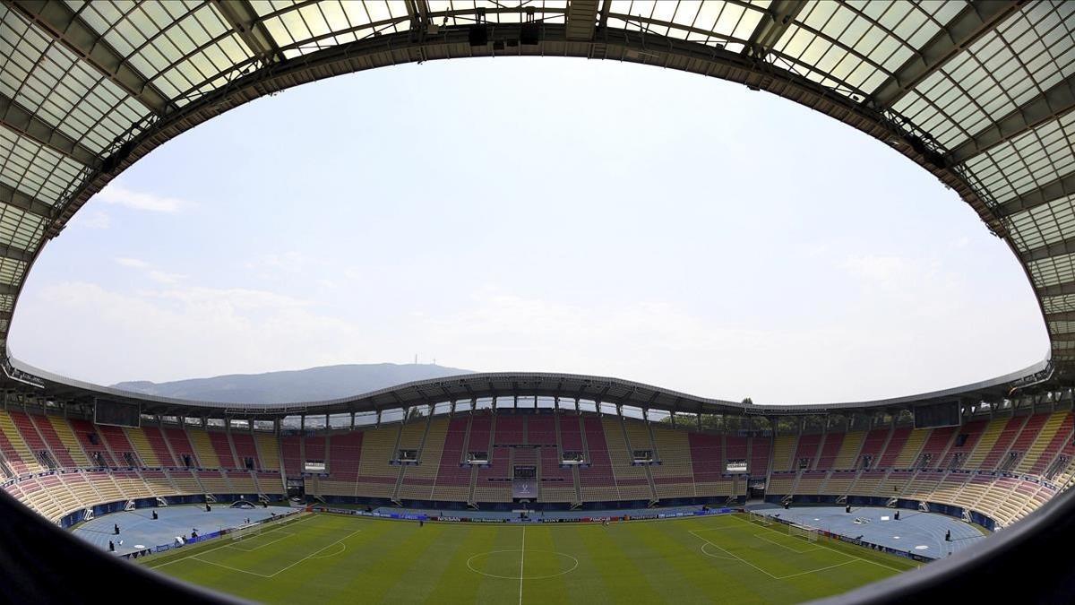 Estadio Filip II de Skopje, sede de la Supercopa de Europa 2017