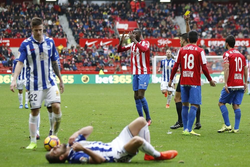 El partido entre el Sporting y el Alavés, en imágenes