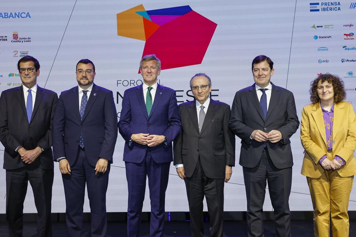 Rueda, Barbón y Mañueco reclaman inversiones en el noroeste y nuevo modelo de financiación