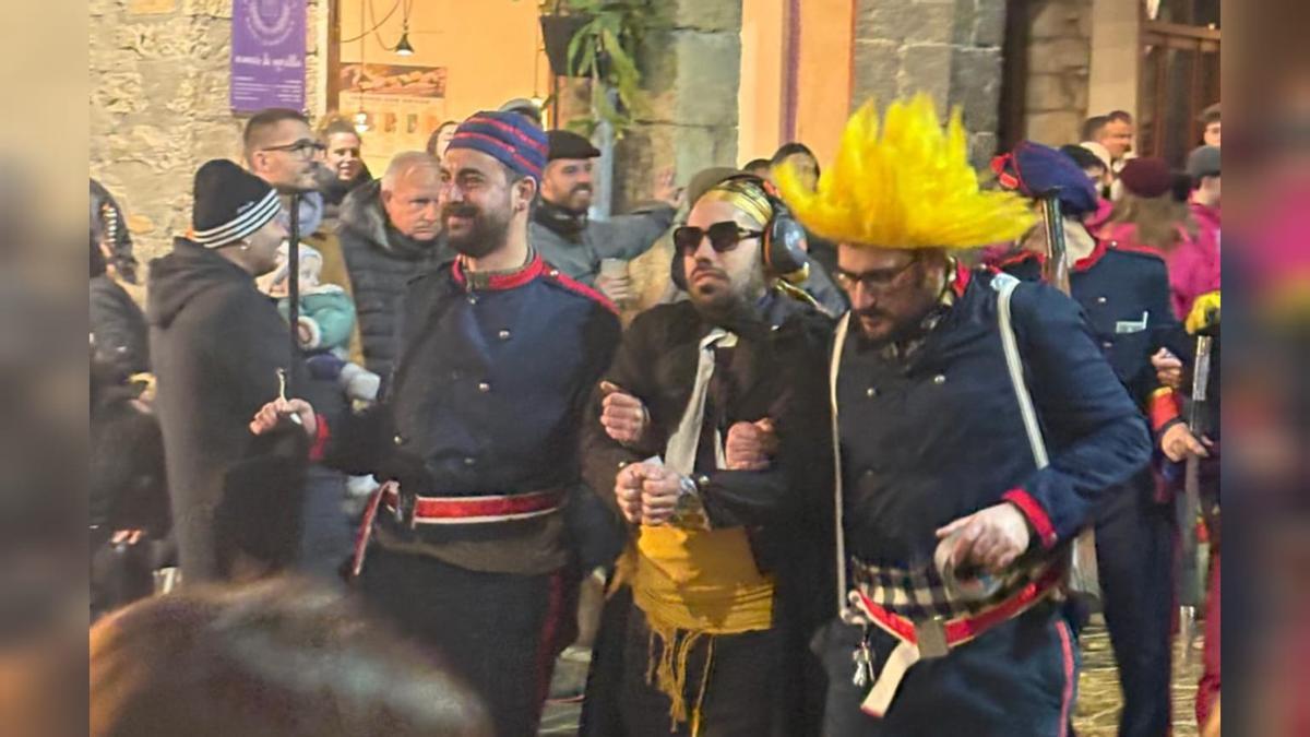 Imagen de la sátira en Morella con ocasión de la fiesta de Sant Antoni.
