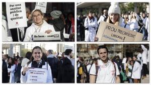 Sanitaris de la pública en vaga: «No podem cuidar els altres si no estem bé»