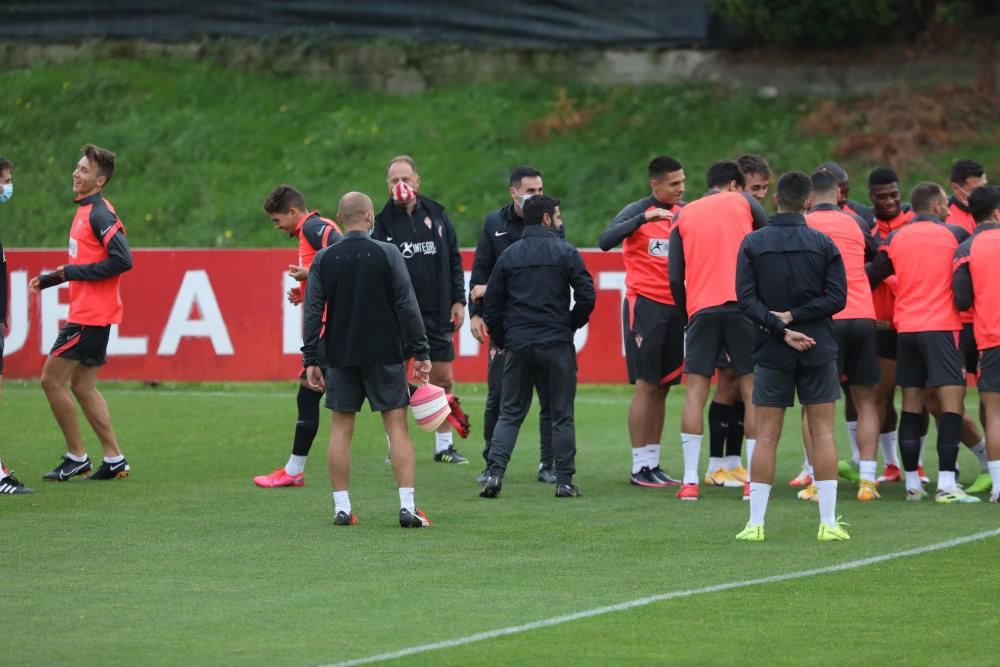 Entrenamiento del Sporting