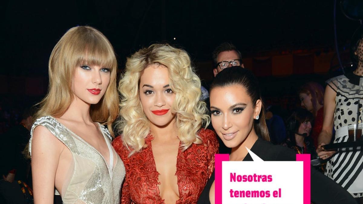 Taylor Swift, Rita Ora y Kim Kardashian, juntas en 2012