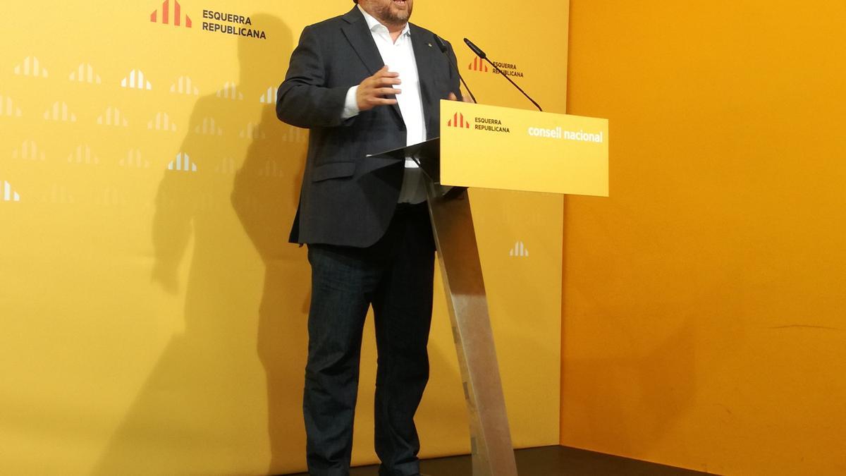 El líder de ERC, Oriol Junqueras