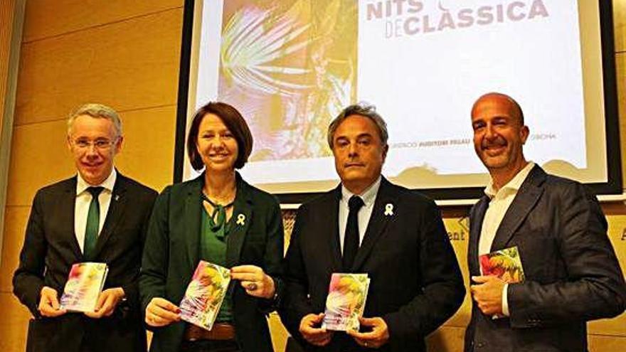 Piñeira, Ribas, Madrenas i Garcia de Gomar presenten el festival Nits de Clàssica 2018.