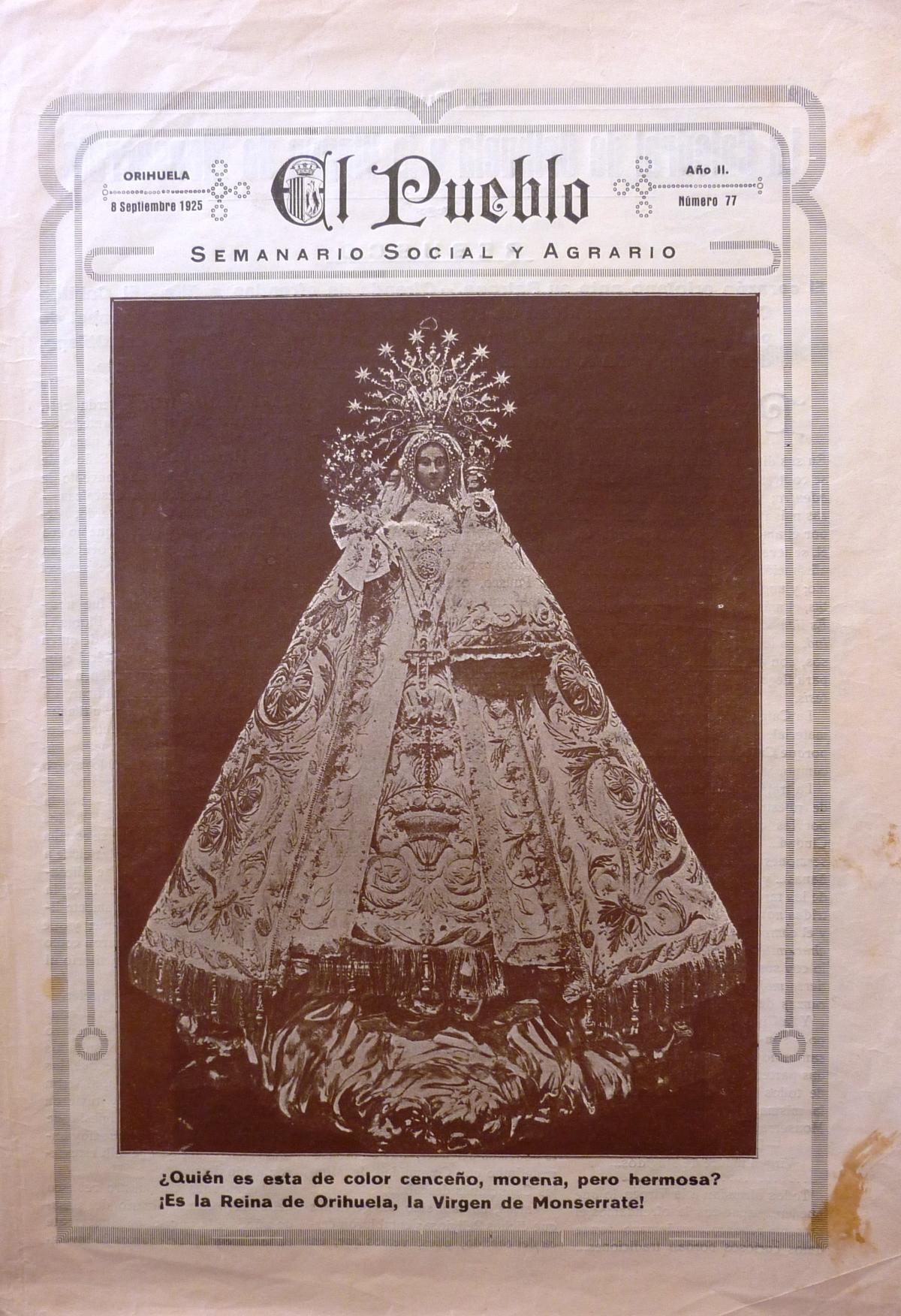 Portada de El Pueblo /Colección A. L. Galiana