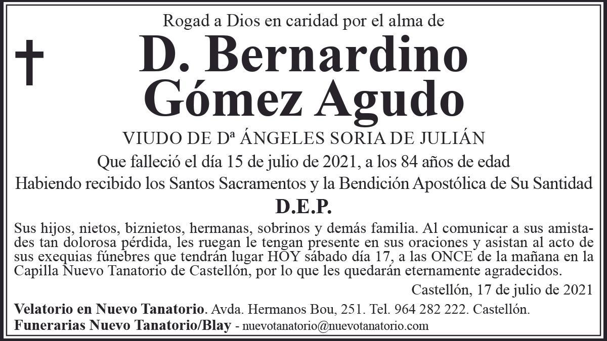 D. Bernardino Gómez Agudo
