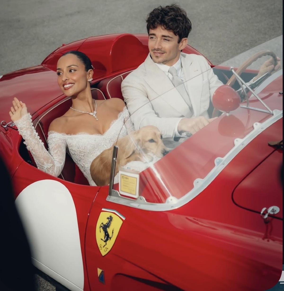 ¿El coche más caro en una boda? El Ferrari de Charles Leclerc que desafía los récords