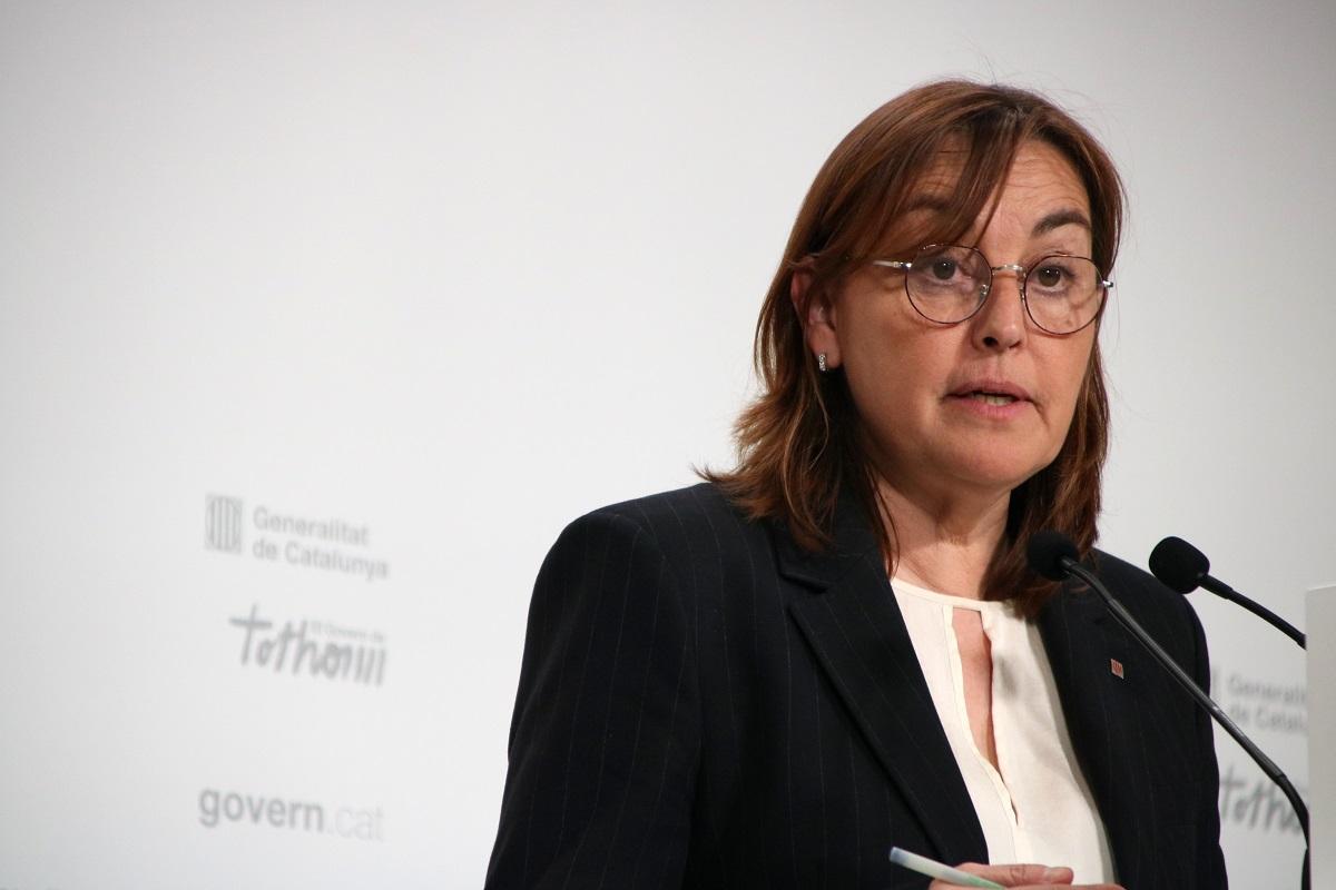 La portavoz del Govern, Sílvia Paneque, este martes en rueda de prensa