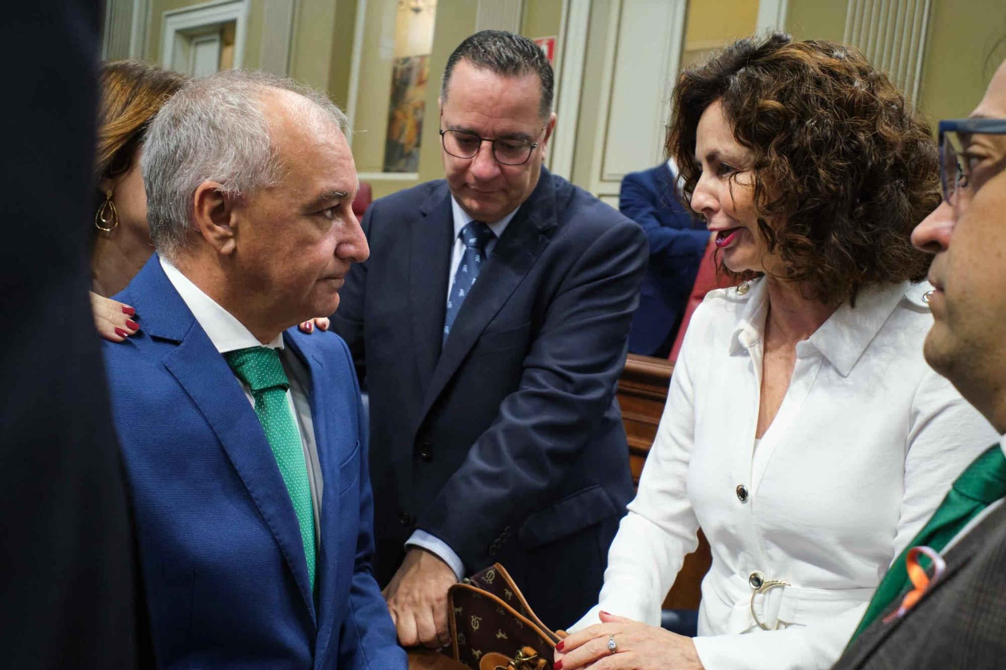 Sesión plenaria del Parlamento de Canarias.