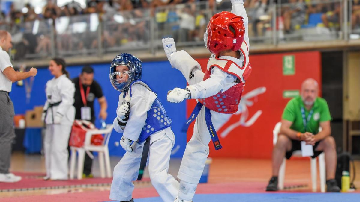 Iker Piedra, en ple esforç durant la seva final