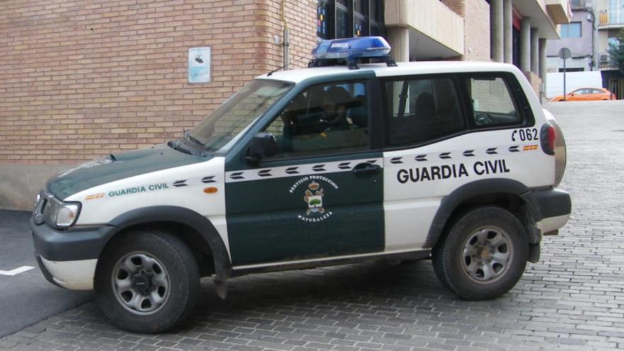 Un cotxe patrulla de la Guàrdia Civil.