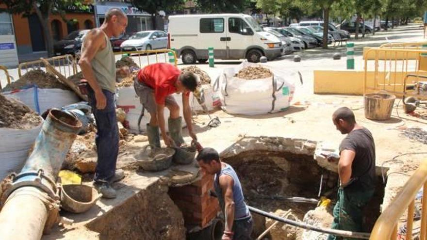 Xàtiva reclama a Iberdrola por la gran fuga ocasionada durante unas obras