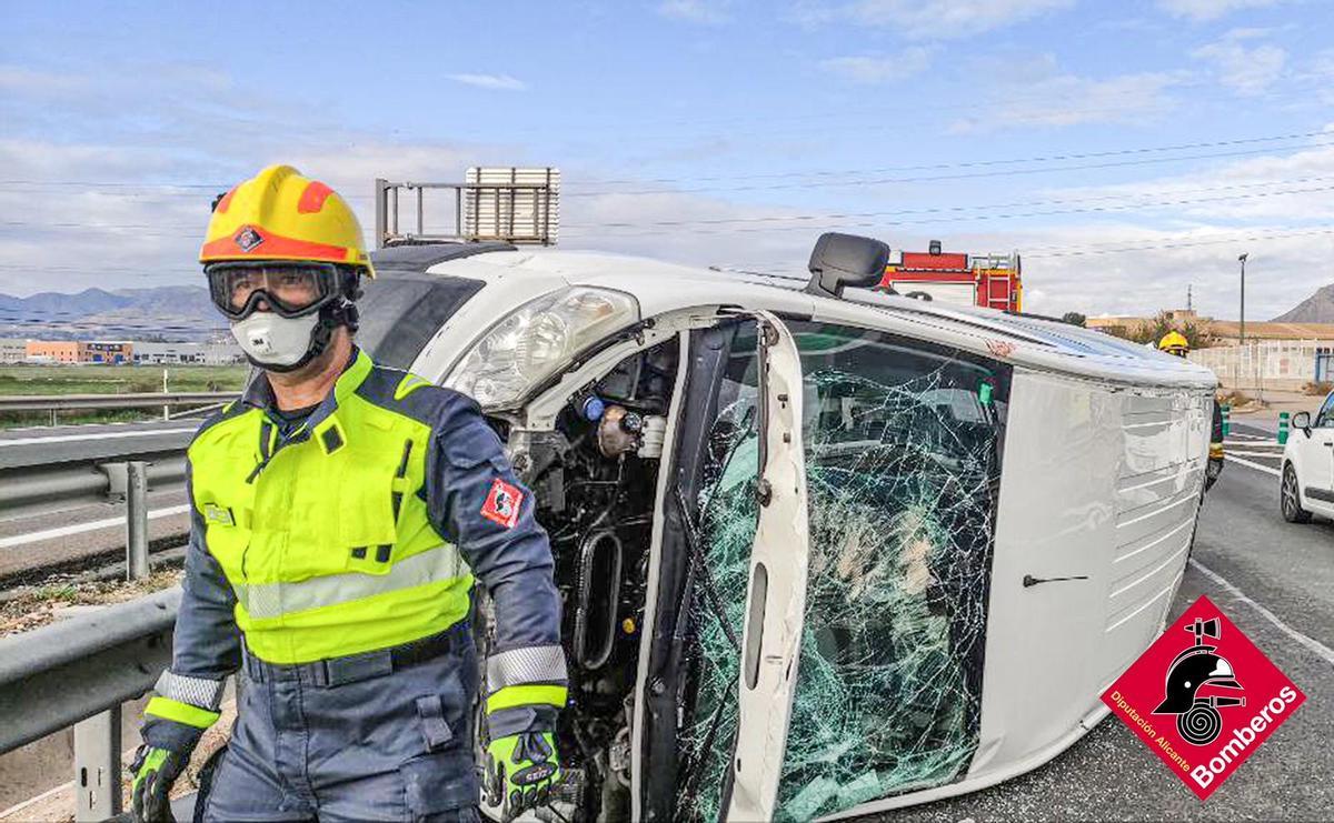 Estado del vehículo tras el accidente.