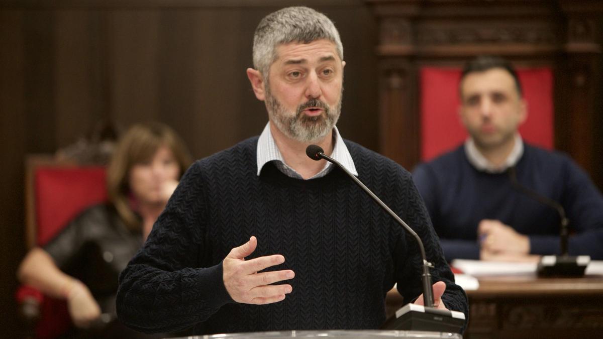 Manuel González en un reciente pleno.
