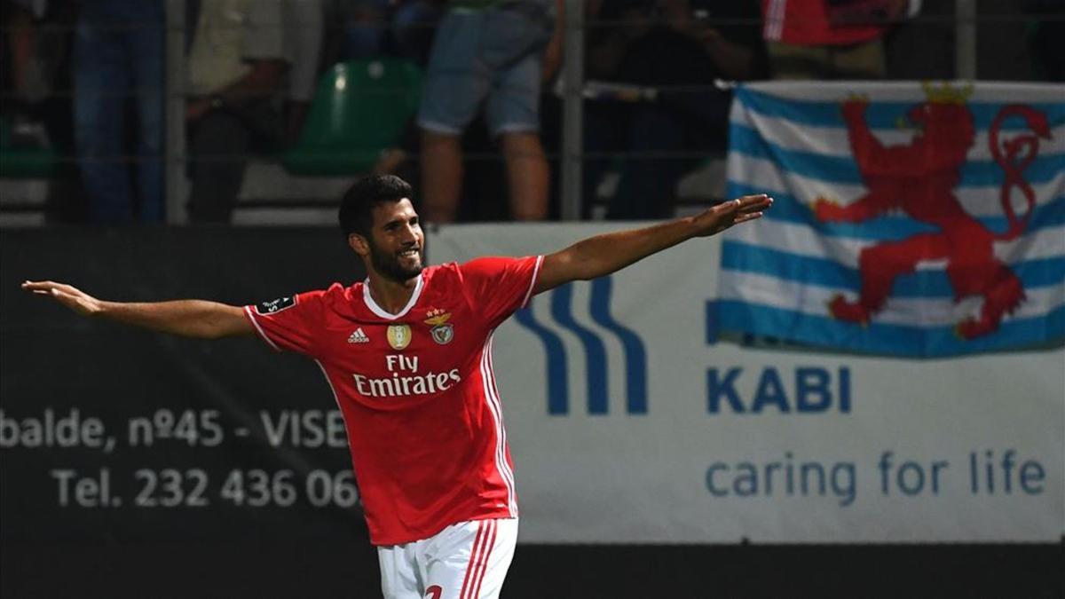 Lisandro López durante su paso por el Benfica portugués