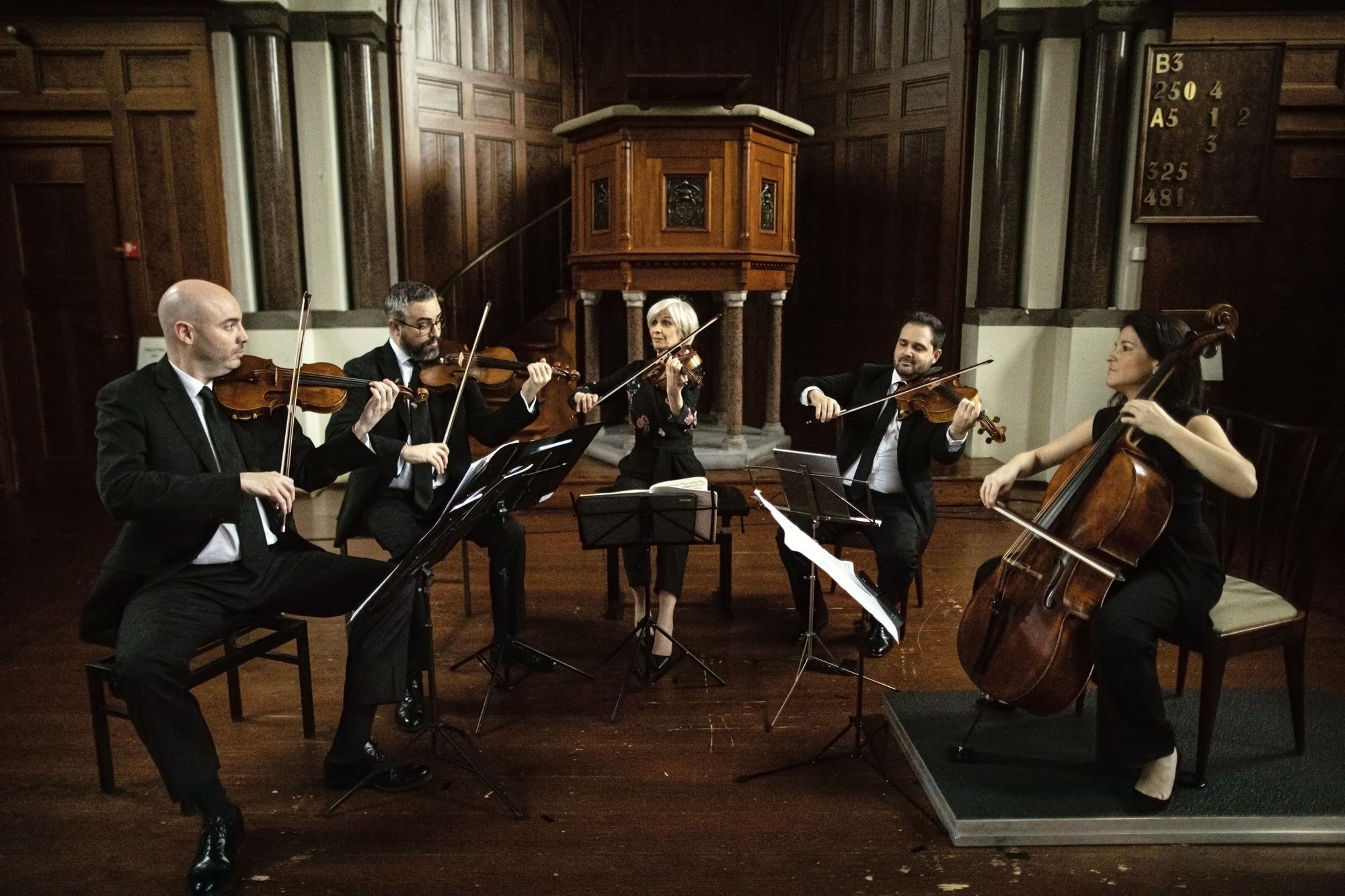 El Cuarteto Quiroga con la violinista Veronika Hagen