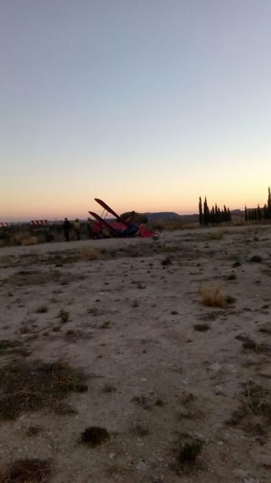 Un ultraligero colisiona contra un helicóptero en el aeródromo de Mutxamel.