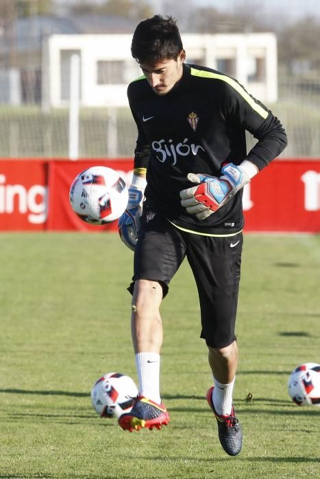 Entrenamiento del Sporting