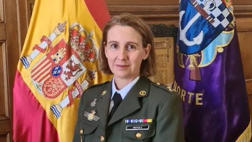 La capitán enfermera Ana Truyols, integrante del Cuerpo Militar de Sanidad