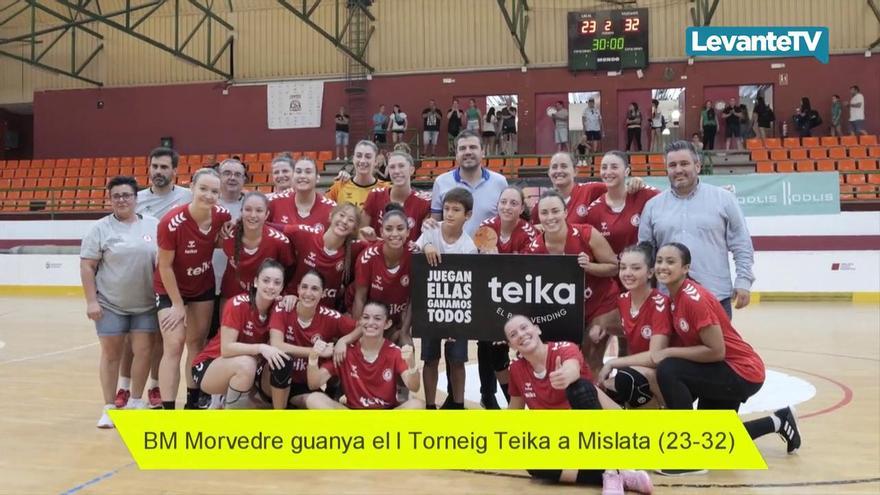 El Balonmano Morvedre s´ha proclamat campió de la primera edició del Torneig Teika d´handbol femení