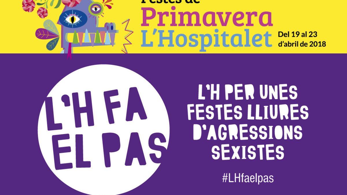 Cartel contra la violencia sexista en Hospitalet.