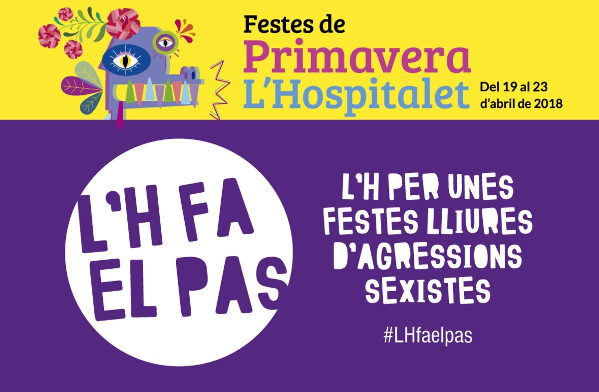 Cartell contra la violència sexista a l’Hospitalet. 