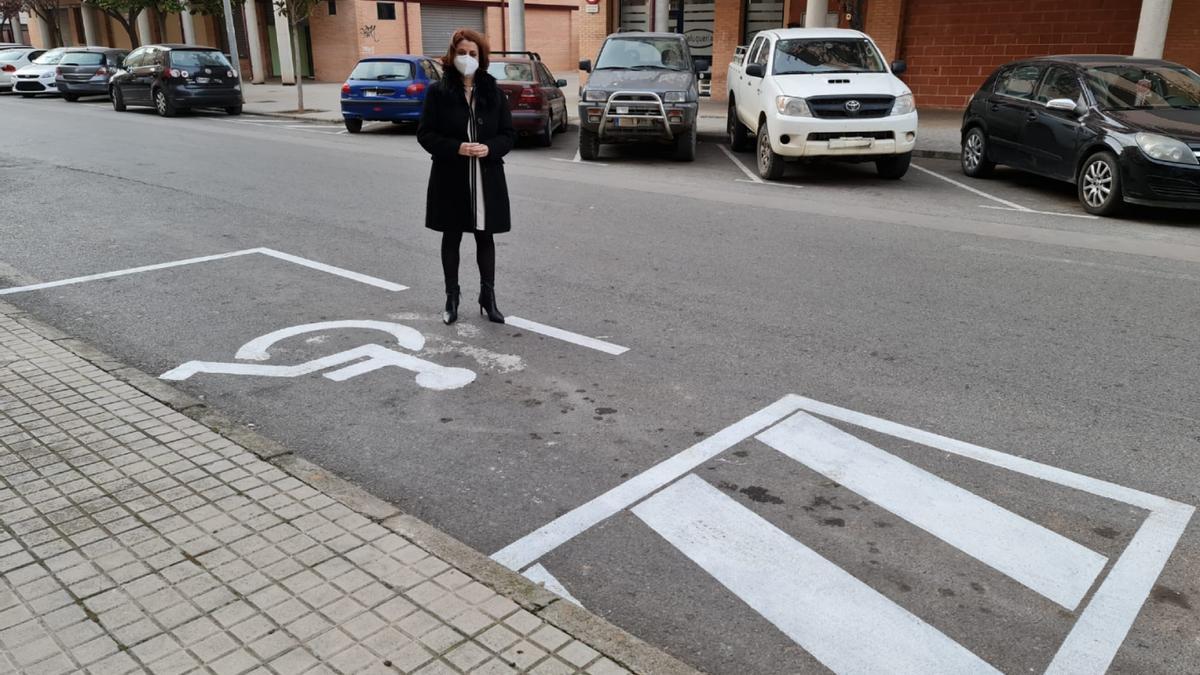 Plaza para personas con movilidad reducida en Teruel