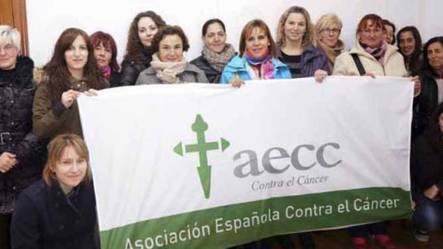 Voluntarias que han iniciado la andadura de la AECC en la comarca de Aliste.