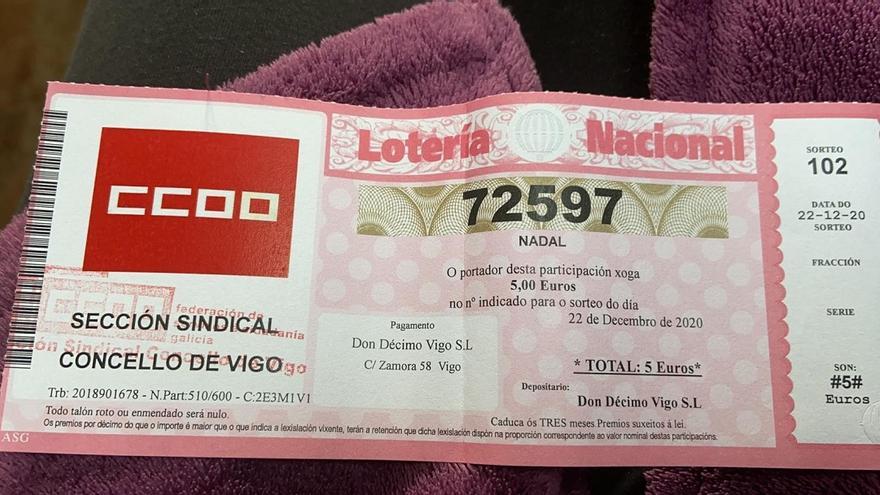 La participación de la sección sindical de CCOO en el Concello de Vigo.