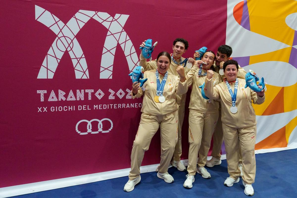 La petanca española firmó una jornada histórica en los Juegos Mediterráneos de Taranto 2026 al sumar cinco medallas: un oro y cuatro platas.