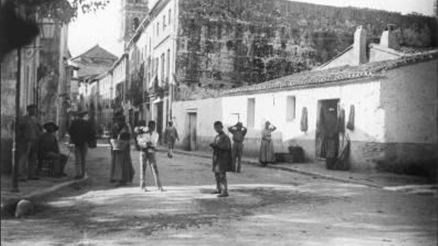 Gandia 1896  Lo que quedó tras  el derribo del Portal de San Luis