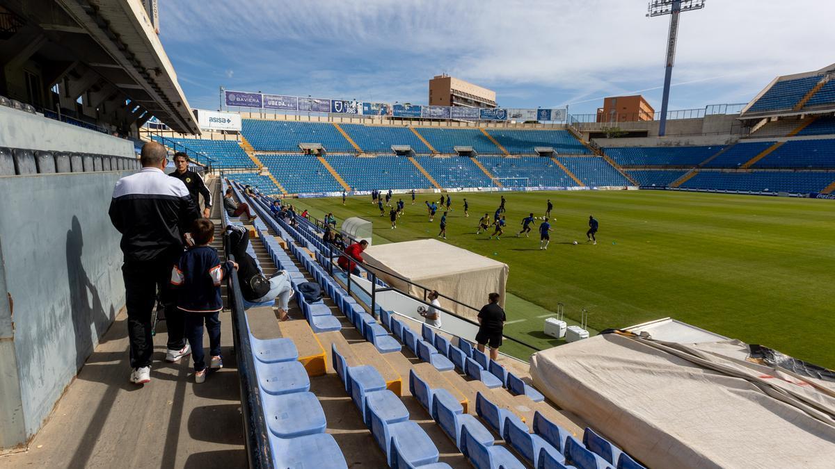 Uno de los últimos entrenamientos de la temporada 2022-23 en el estadio Rico Perez de Alicante.