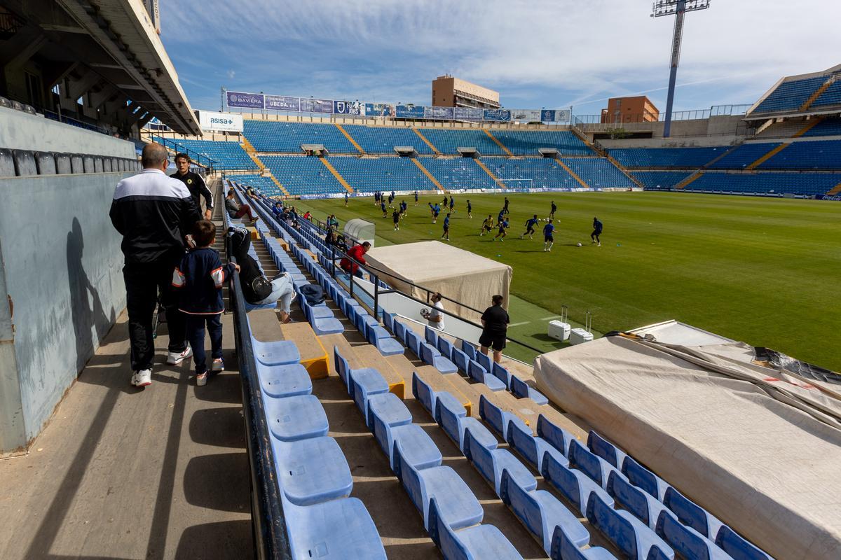 Uno de los últimos entrenamientos de la temporada 2022-23 en el estadio Rico Perez de Alicante.